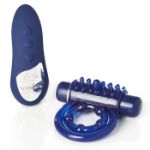 Image de SENSUELLE REMOTE CONTROL BULLET RING BLUE